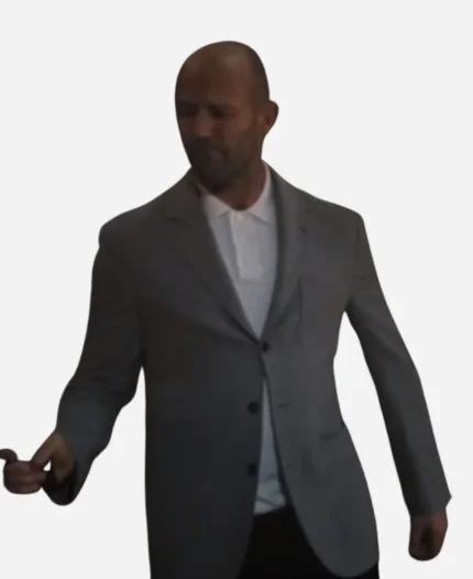 Jason Statham Movie Wrath of Man Mason Hargreaves Grey Blazer