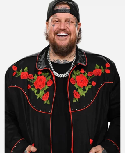 Jelly Roll LA Black Floral Jacket For Sale