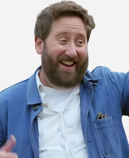 Jim Great Celebrity Bake Off S8 Blue Shacket