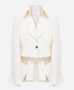 Jimmy Kimmel Live 2025 Meghann Fahy White Blazer