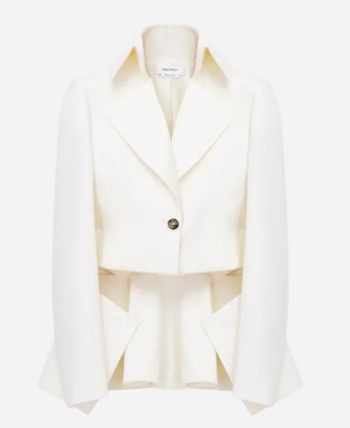 Jimmy Kimmel Live 2025 Meghann Fahy White Blazer