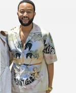 John Legend Hawaiian Printed Shirt