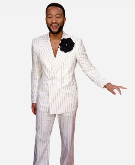 John Legend Pinstripe Suit