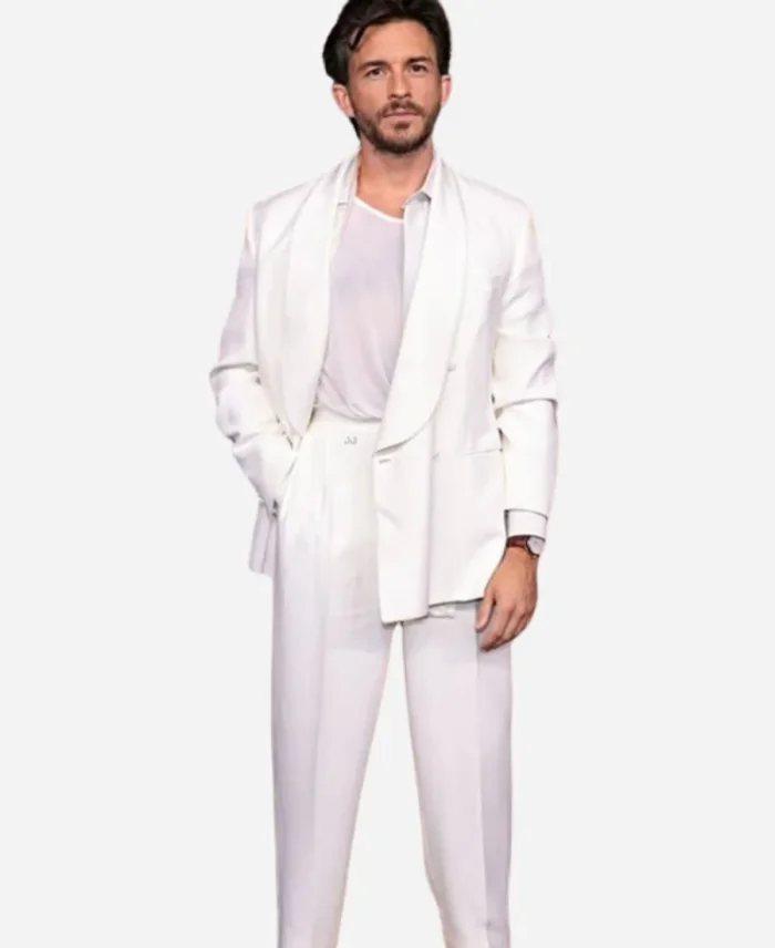 Jonathan Bailey Bridgerton Premiere White Suit