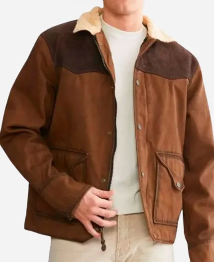 Josh Duhamel Ransom Canyon 2025 Staten Kirkland Brown Jacket