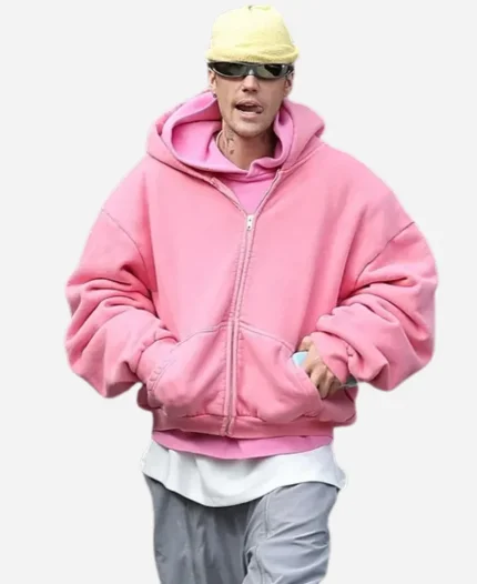 Justin Bieber Pink Hoodie