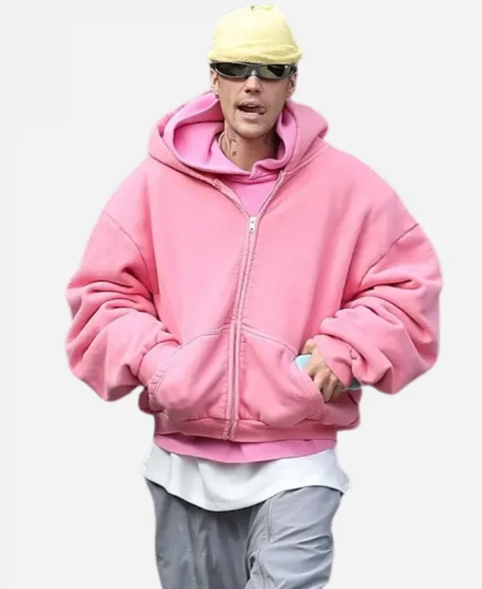 Justin Bieber Pink Hoodie