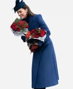 Kate Middleton Blue Long Coat