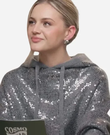Kelsea Ballerini Silver Sequin Hoodie
