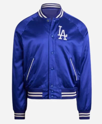 Ken Watanabe Los Angeles Dodgers Blue Varsity Bomber Jacket