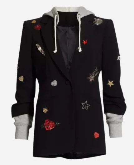 Kirsten Storms Embellished Hooded Jacket