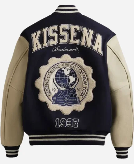 Kith CUNY Queens College Golden Bear Wool Varsity Jacket For Sale