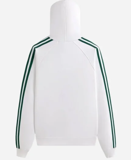Kith Football 3 Striped White Pullover Hoodie For Sale