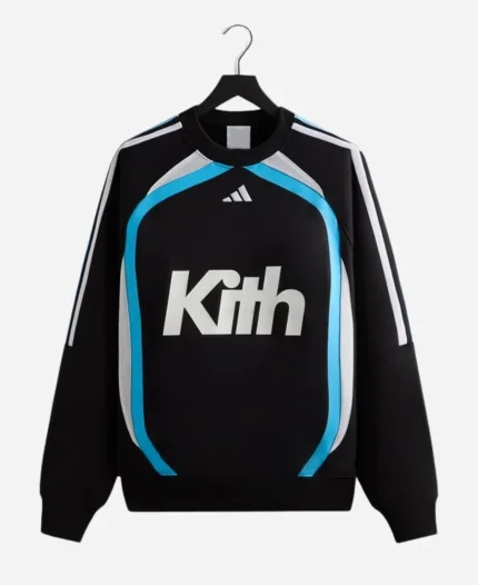 Kith for Adidas Football Crewneck Black Sweatshirt