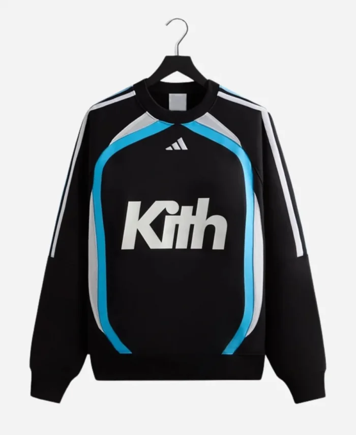 Kith for Adidas Football Crewneck Black Sweatshirt