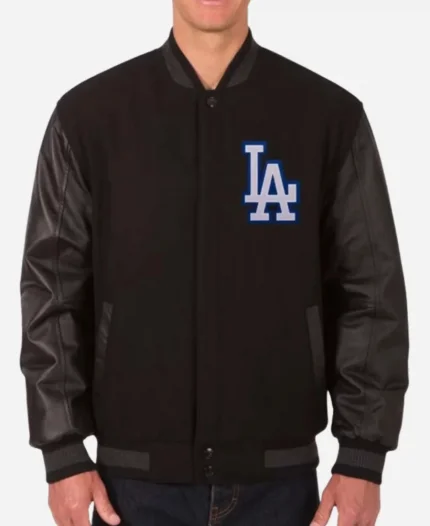 LA Dodgers Black Varsity Jacket