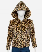 Landman 2024 Ali Larter Leopard Zip-Up Hoodie