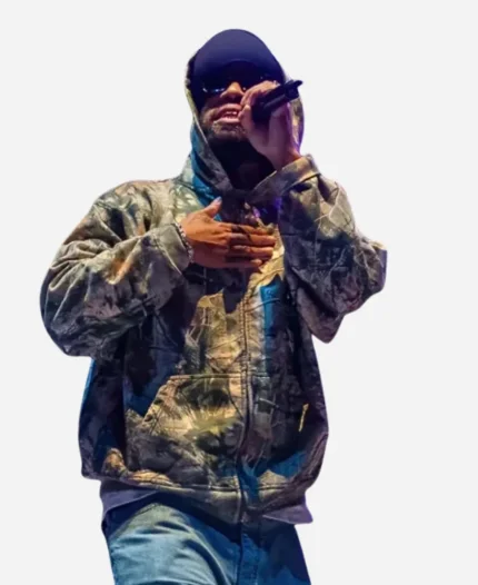 Larry June’s Midnight 2025 Organic Camo Pullover Hoodie