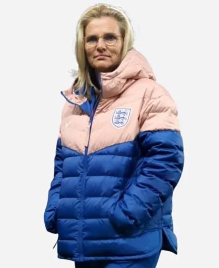 Lionesses Pink and Blue Puffer Jacket