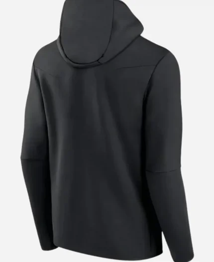 Liverpool Logo Tech Fleece Full-Zip Black Hoodie For Sale