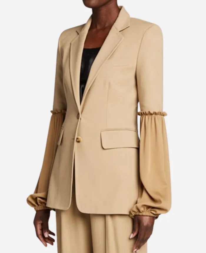 Lola Carmichael Tv Series All Rise Season 03 Simone Missick Brown Wool Coat