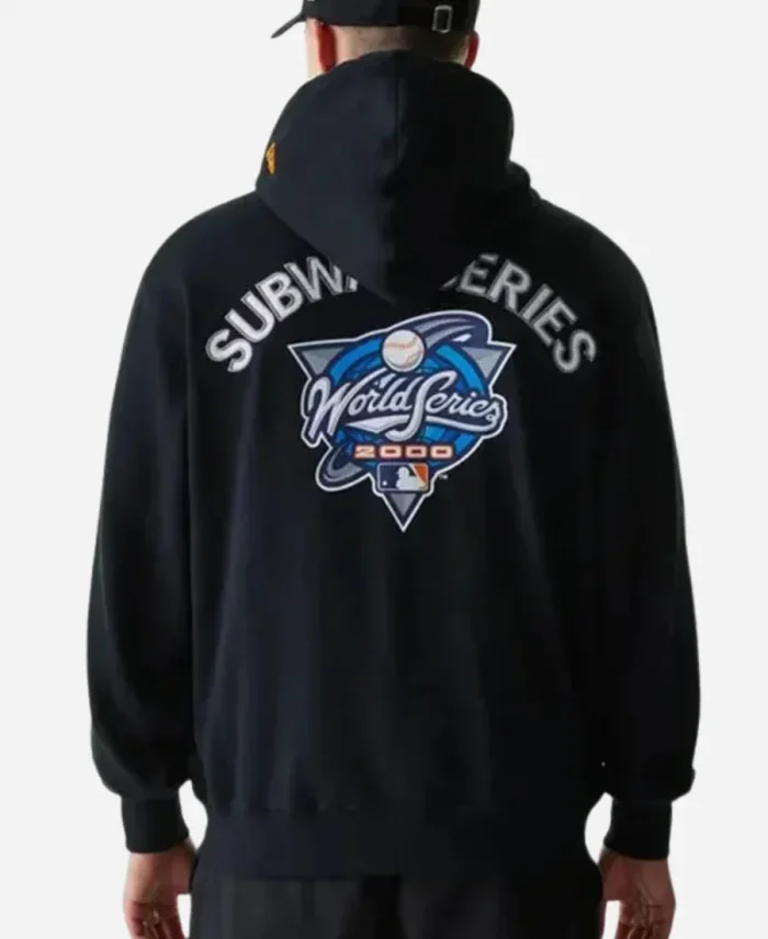 MLB Subway Series Black Zip Front Hoodie For Unisex
