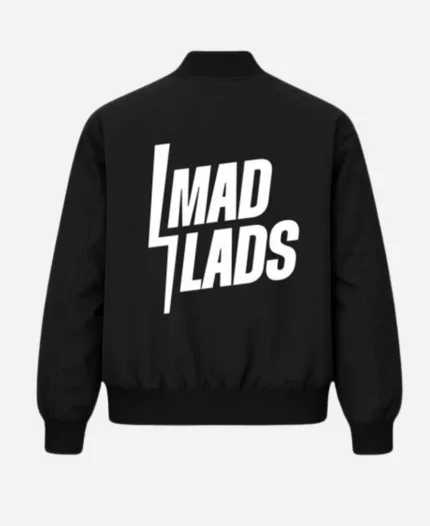 Mad Lads Black Bomber Zipper Jacket
