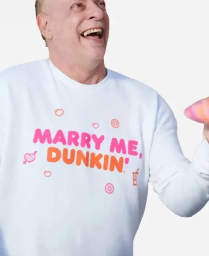 Marry Me Dunkin White Pullover Sweatshirt
