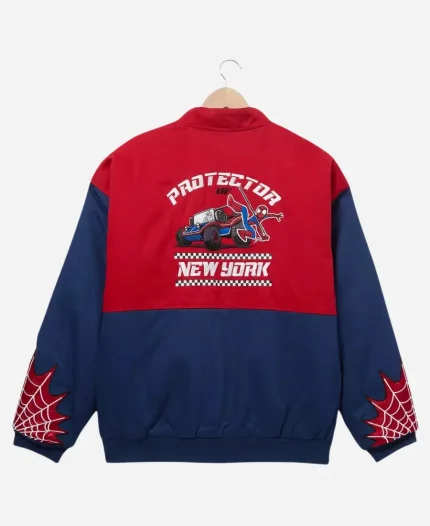 Marvel Spider Man Peter Parker Red & Blue Racing Jacket