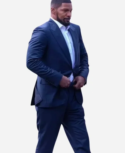 Matt Movie Back in Action 2025 Jamie Foxx Blue Suit For Sale