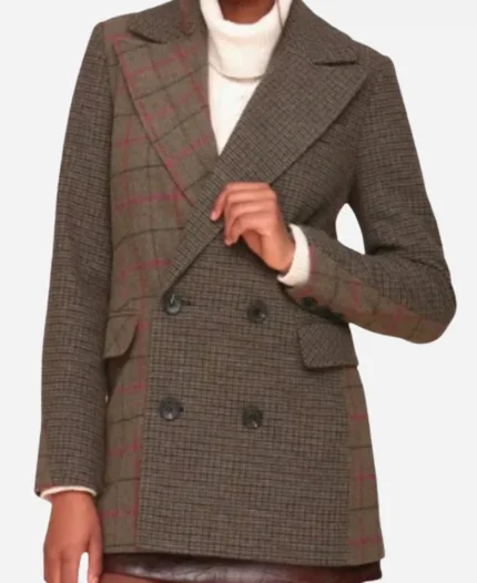 Max Mitchell TV Series Wild Cards Season 02 Vanessa Morgan Two-Tone Blazer