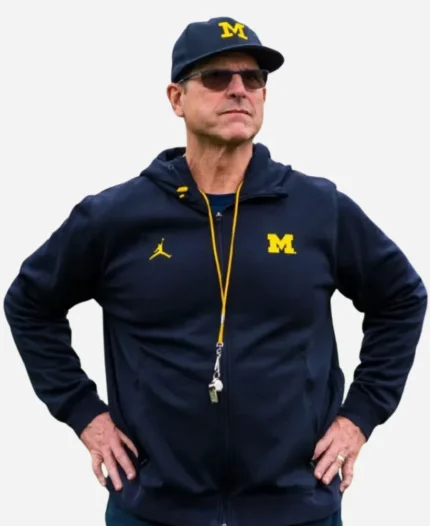 Michigan Wolverines Jim Harbaugh Black Hoodie