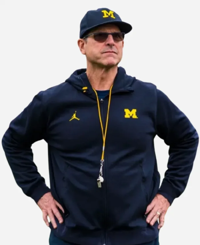 Michigan Wolverines Jim Harbaugh Black Hoodie