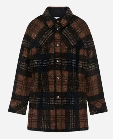 Minka Kelly Plaid Shacket