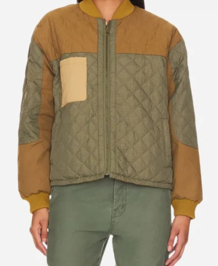 Minka Kelly TV Series Ransom Canyon 2025 Quinn O’Grady Colorblocked Quilted Jacket