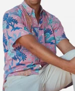 Murray Bartlett The White Lotus S03 Pink Button Up Tee