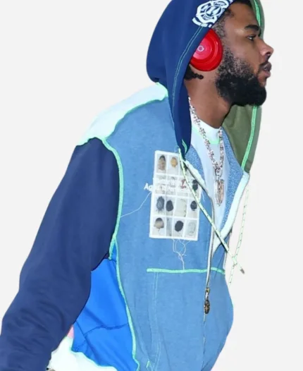 NYC 2025 Jaden Hardy Zipper Colorblock Hoodie For Sale
