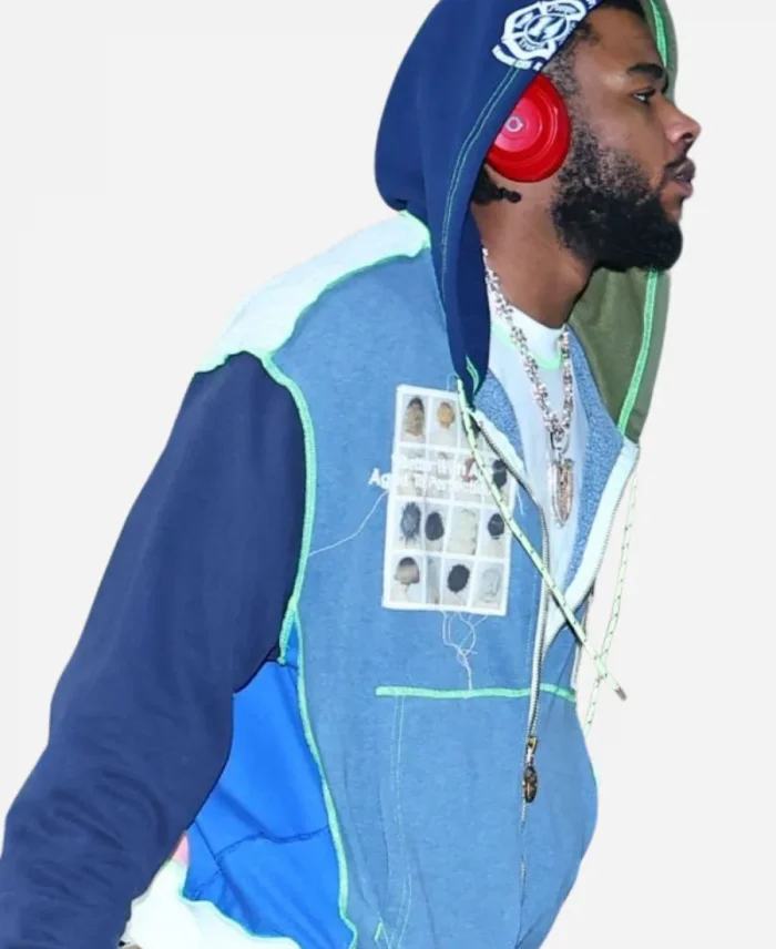 NYC 2025 Jaden Hardy Zipper Colorblock Hoodie For Sale