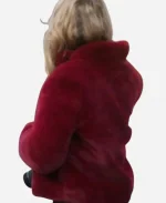 Natalie Hall Movie A Very Charming Christmas Town Aubrey Lang Red Fur Jacket