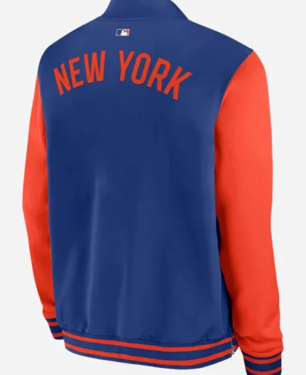 New York Mets Dugout Full-Zip Bomber Jacket For Sale
