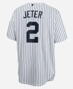 New York Yankees Derek Jeter Nike WhiteNavy Button-Up Jersey For Sale
