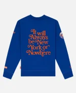 New York or Nowhere New York Mets Blue Crewneck Sweatshirt