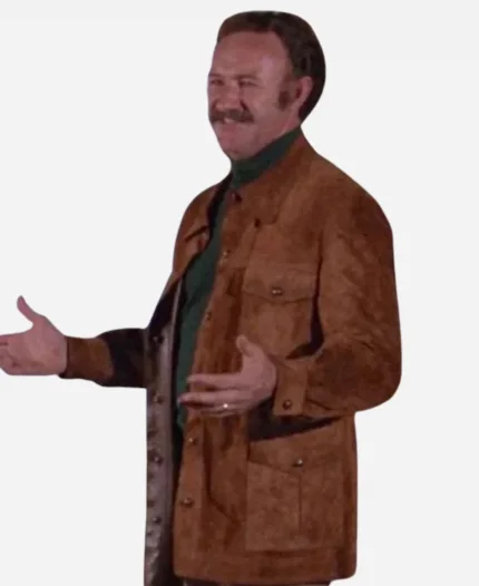 Night Moves Gene Hackman Brown Suede Leather Jacket