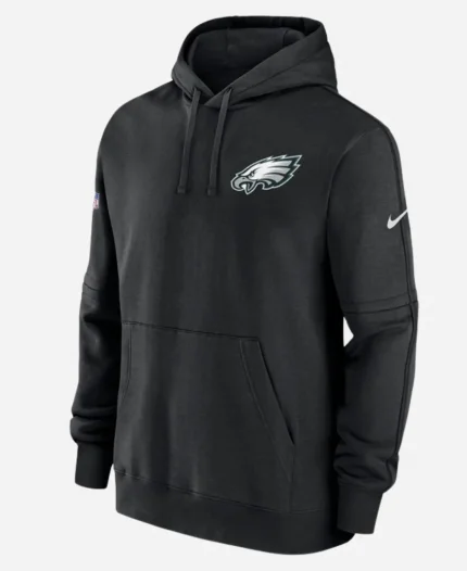 Nike Philadelphia Eagles Black Sideline Club Pullover Hoodie For Sale