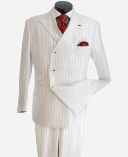 Norman 1920s Fashion White Tuxedo
