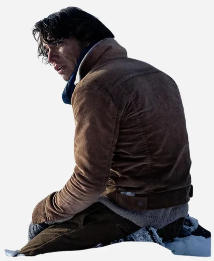 Numa Turcatti Movie Society of the Snow Enzo Vogrincic Brown Corduroy Jacket