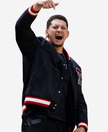 Patrick Mahomes Houston v Texas Tech Wool Black Jacket