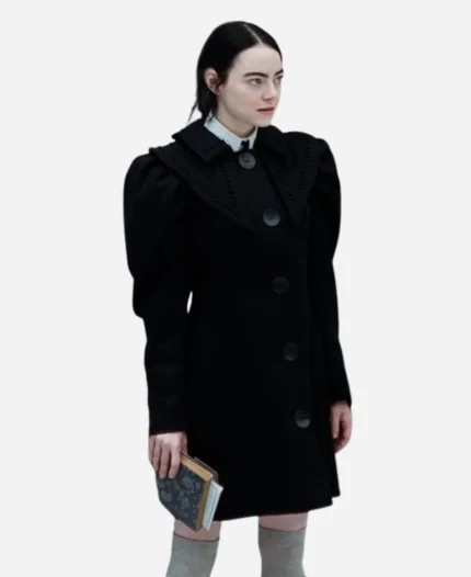 Poor Things 2023 Emma Stone Black Coat