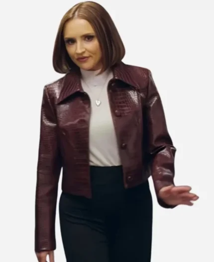 Rachael Leigh Crocodile Leather Jacket