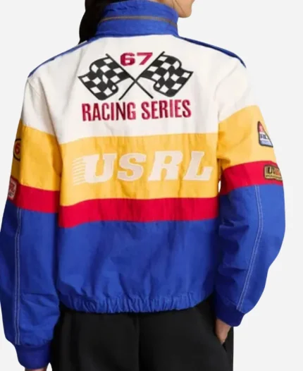 Ralph Lauren Speed Paris USRL Racing Multicolor Bomber Jacket For Sale